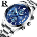 Ontheedge 028 G Man Luxury Gold Wristwatches Quartz Waterproof Stainless Steel Fashion Business Calendar Watches